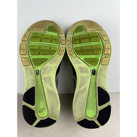 Women’s Nike Lunarglide Running Athletic Sneaker Shoes Black Neon Green Size 7.5 - Picture 12 of 12